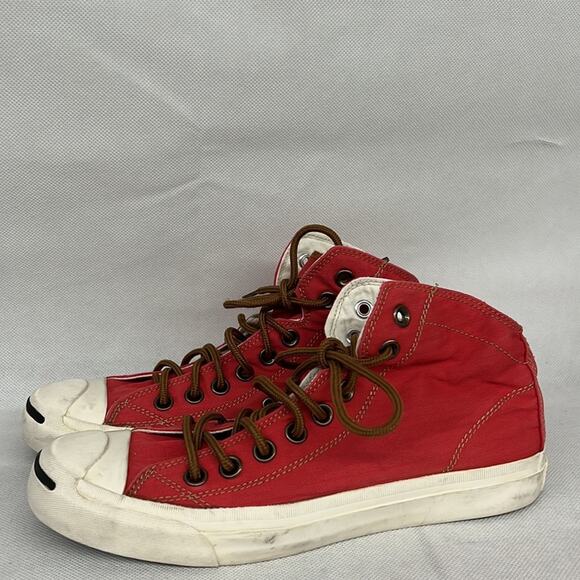 Rare hard to find Converse Jack purcell xinfeisu X.F.S Red hi top sneaker brown - Picture 1 of 10